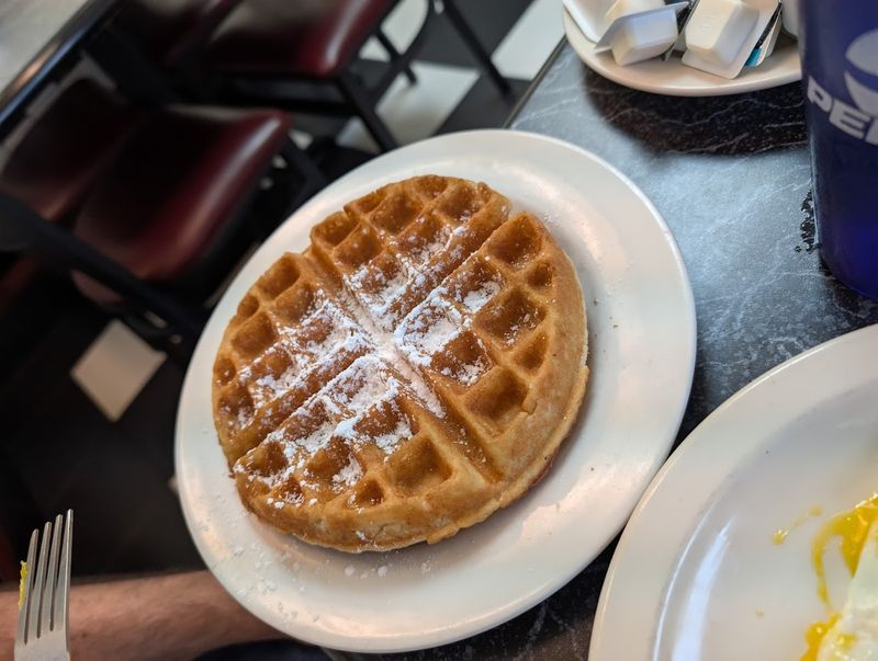Belgian Waffles with Blueberries Belgian Waffles with Blueberries