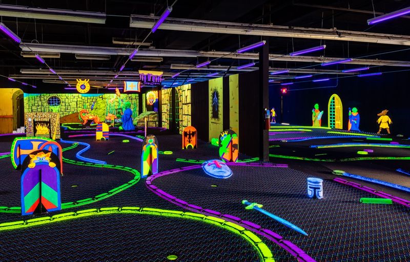Blacklight Mini Golf Course