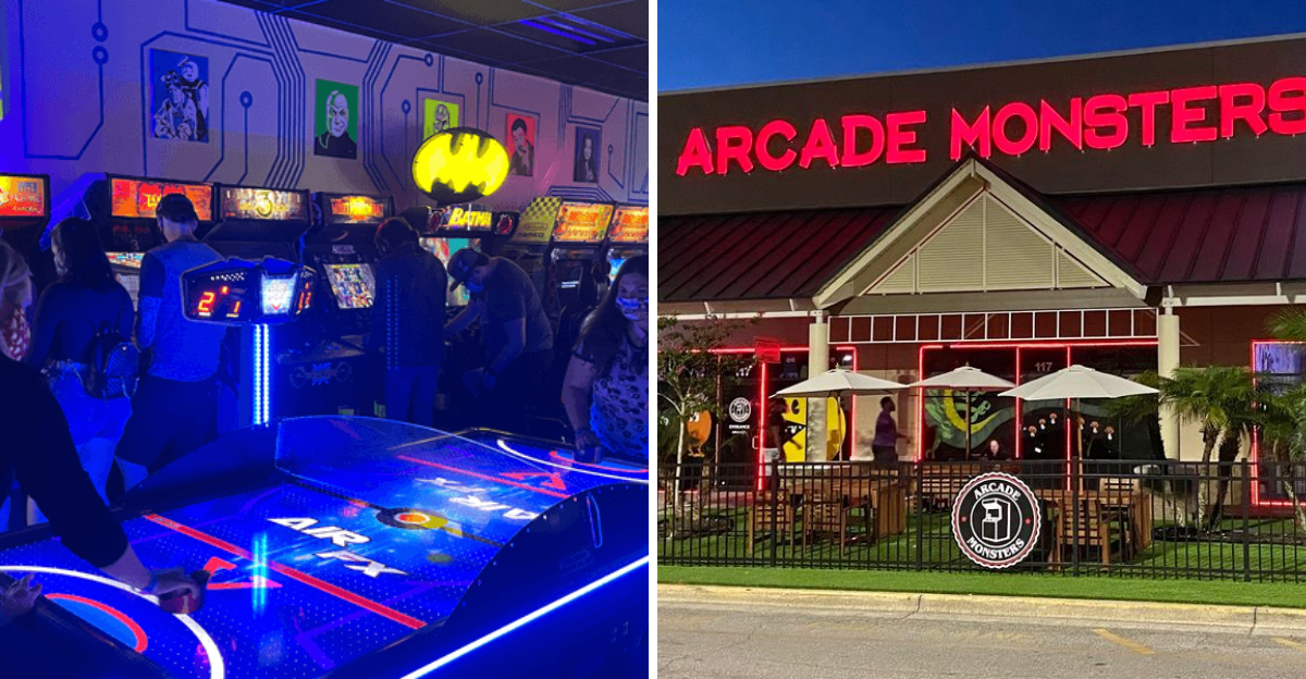 Bring the whole family to this massive Florida arcade packed with more than 175 classic games