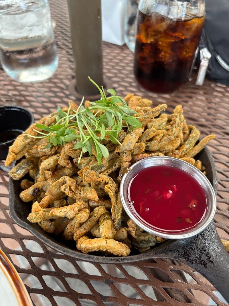 Cactus Fries With Prickly Pear Sauce