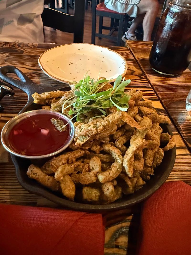 Cactus Fries with Prickly Pear Sauce