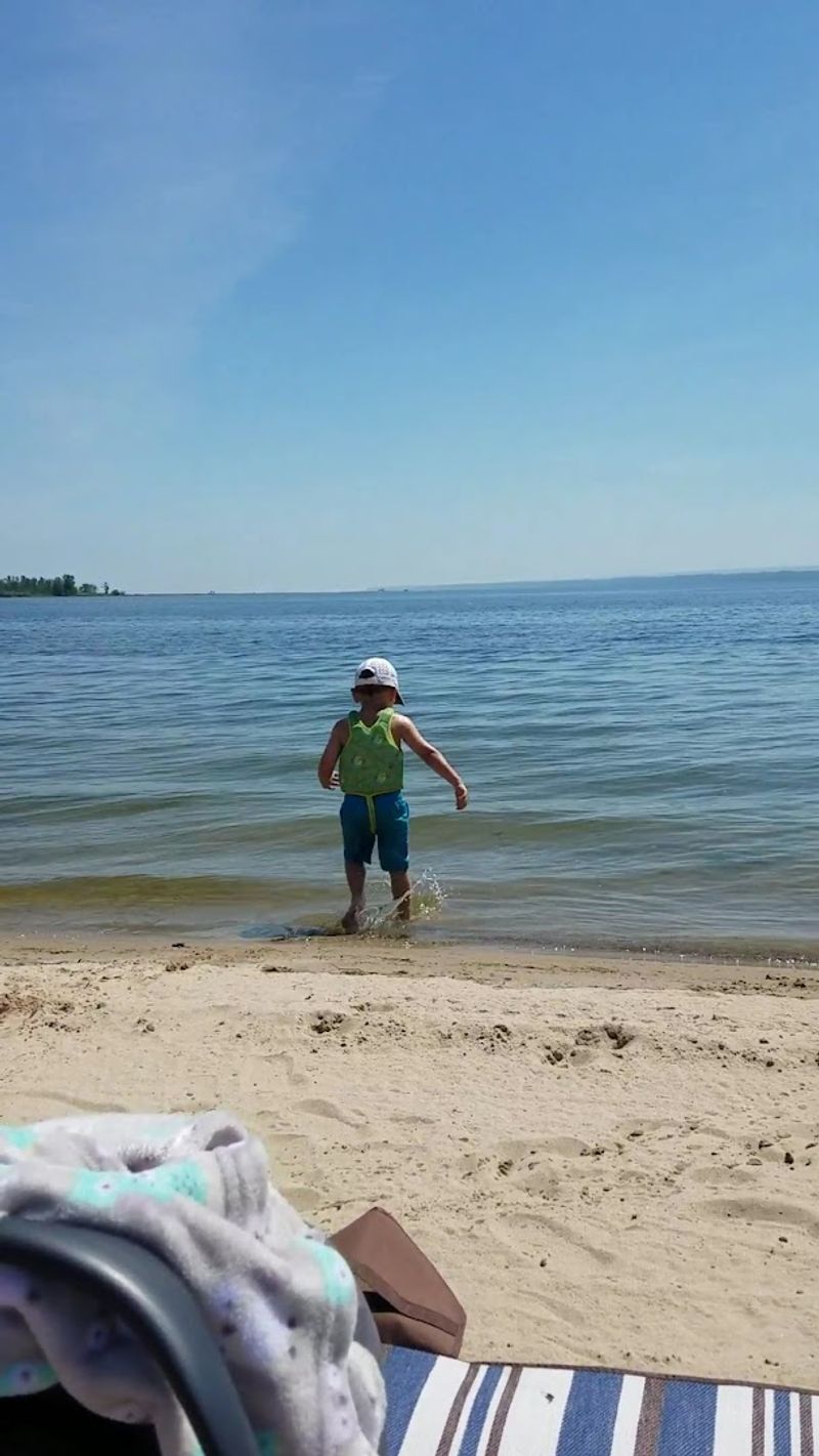 Calm, Shallow Water Perfect for Young Swimmers
