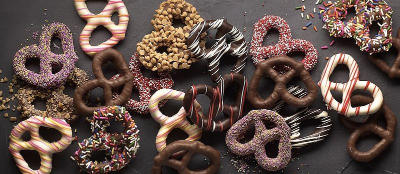 Chocolate and pretzels