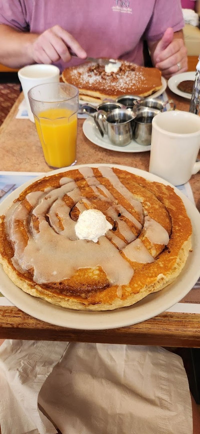 Cinnamon Roll Pancakes Worth Every Calorie