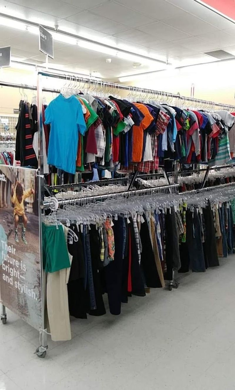 Clothing Section Organized by Size