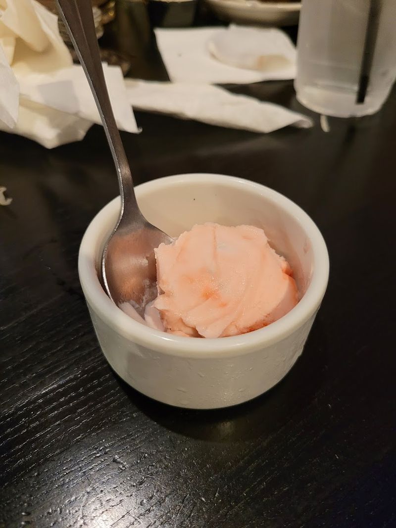 Complimentary Peppermint Ice Cream: A Signature Farewell