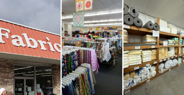 Crafters will be in heaven inside this massive fabric warehouse packed with endless inspiration