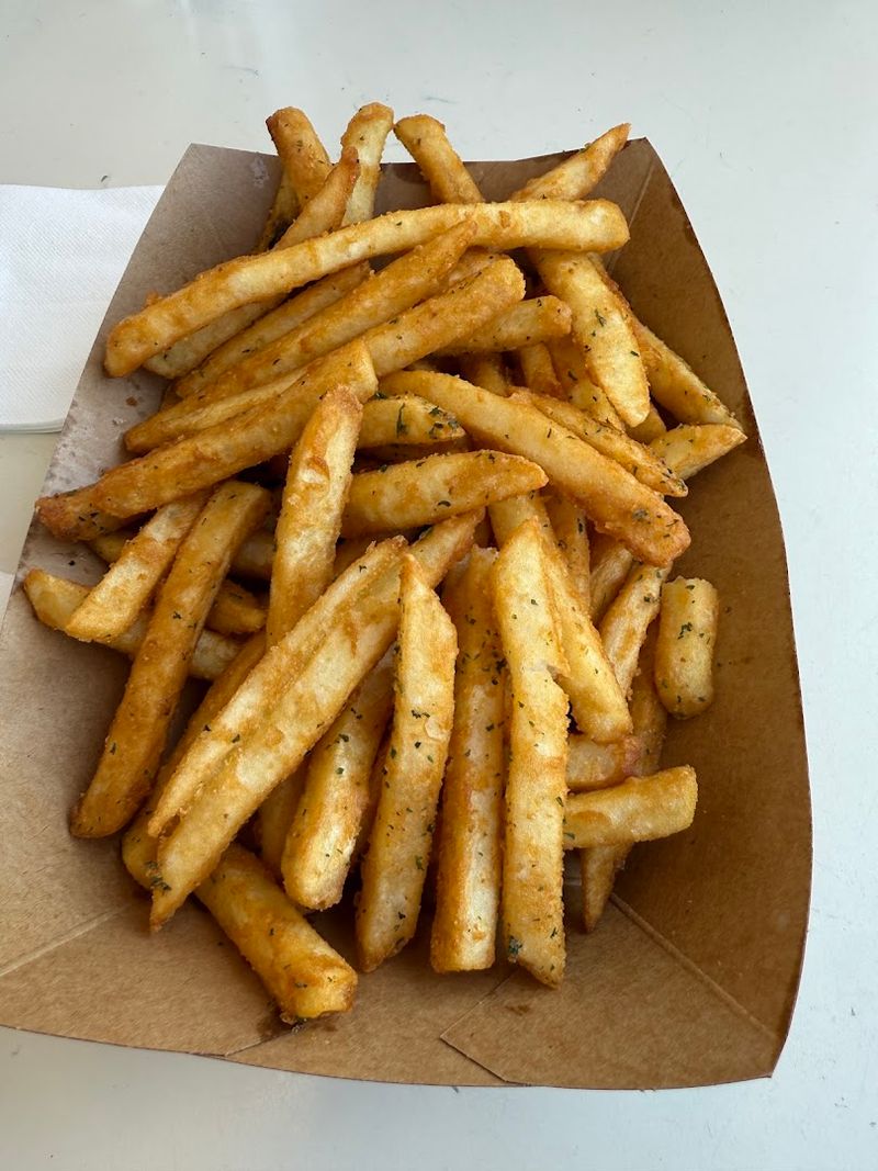 Crispy Shoestring Fries Worth Writing Home About