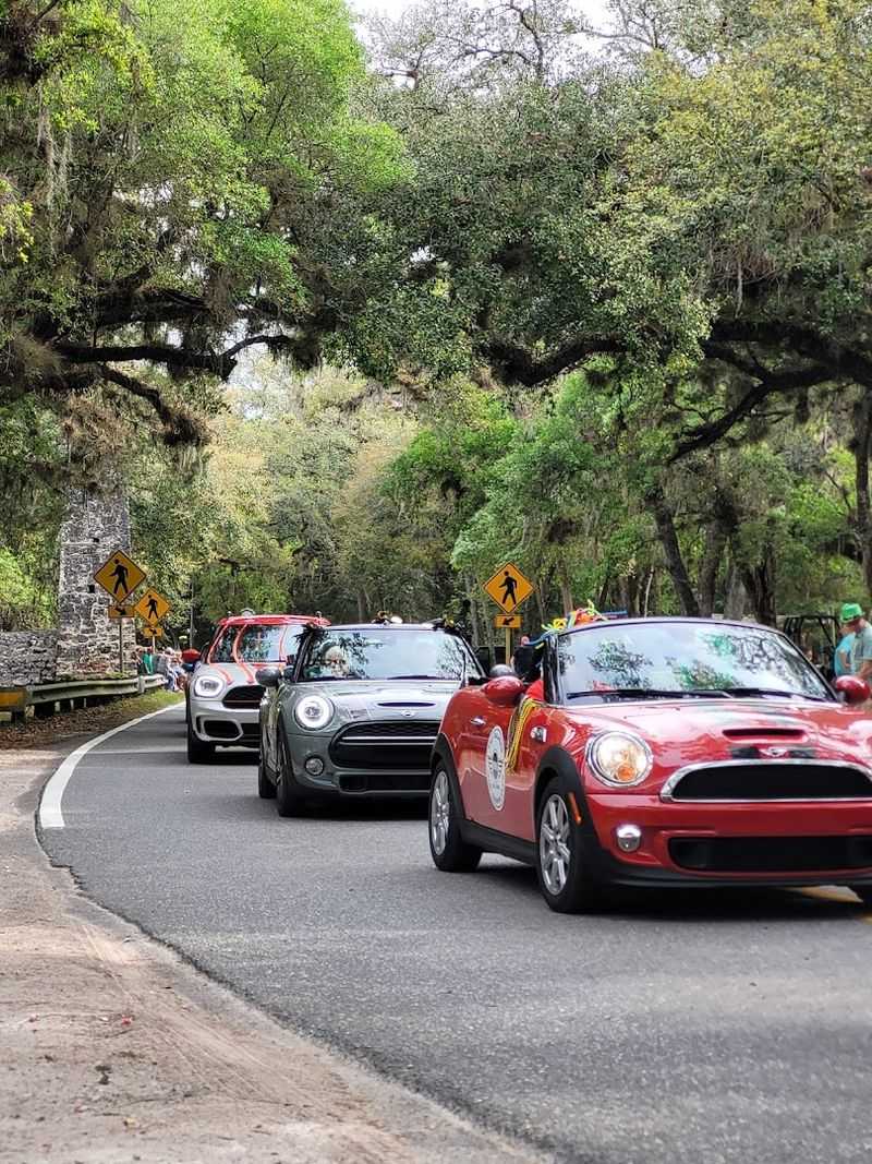 Crossing the Road Safely to Reach the Ruins