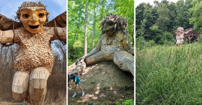 Discover These Whimsical Giant Trolls Hidden Inside A Little-Known Ohio Park