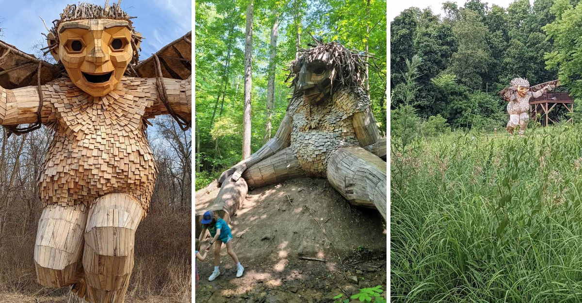 Discover These Whimsical Giant Trolls Hidden Inside A Little Known Ohio Park