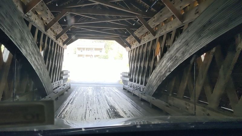 Drive Right Through It: The Unique Thrill of a Functional Covered Bridge Drive Right Through It: The Unique Thrill of a Functional Covered Bridge
