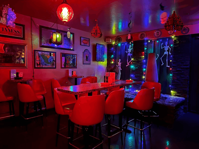 Enclosed Smoking Patio and Separate Smoking Room Enclosed Smoking Patio and Separate Smoking Room