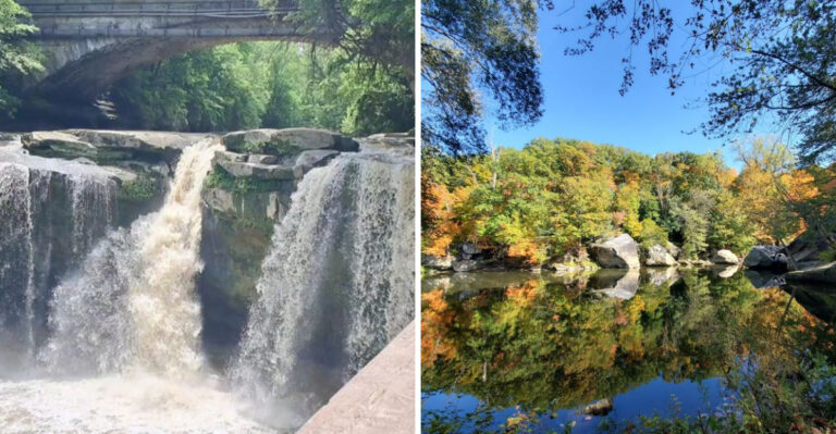 Explore This 145-Acre Ohio Park Featuring Two Massive Waterfalls And Beautiful Forests