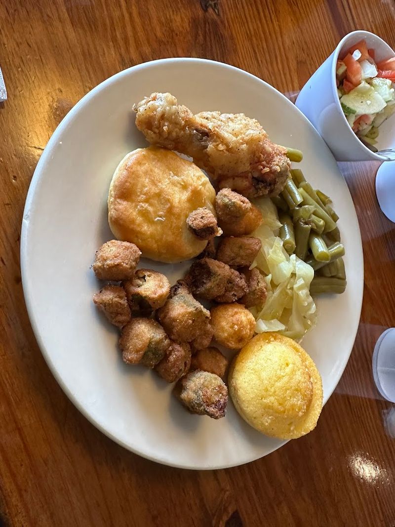 Fresh Biscuits and Cornbread That Complete the Meal