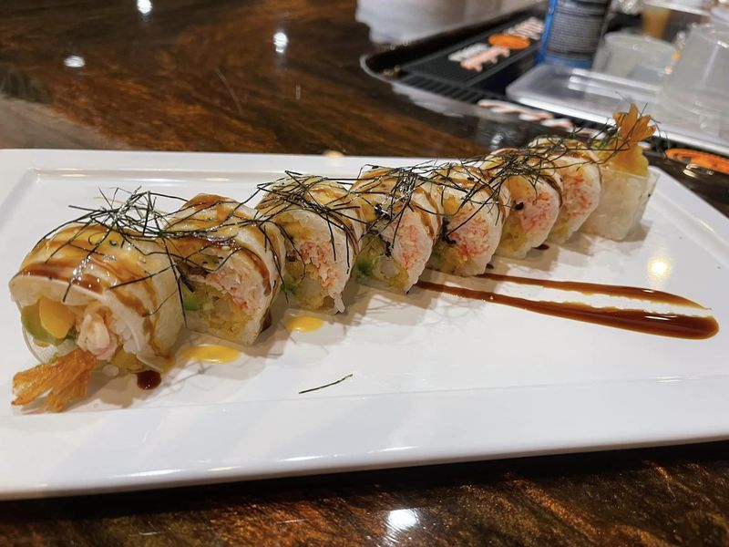 Fresh Sushi Rolls Made Right in the Restaurant