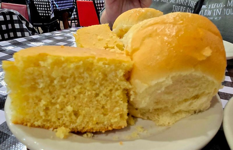 Freshly Baked Rolls and Cornbread