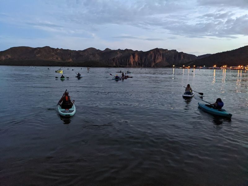 Full Moon Paddle Trips on Arizona Lakes