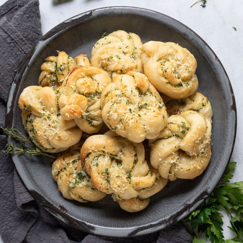 Garlic Parmesan Knots