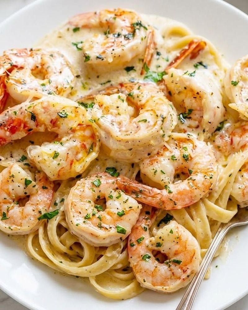 Garlic Shrimp Pasta