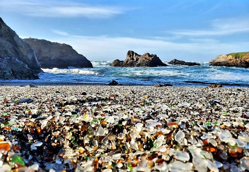 Glass Beach: Where the Shore Sparkles Like a Treasure Chest Glass Beach: Where the Shore Sparkles Like a Treasure Chest
