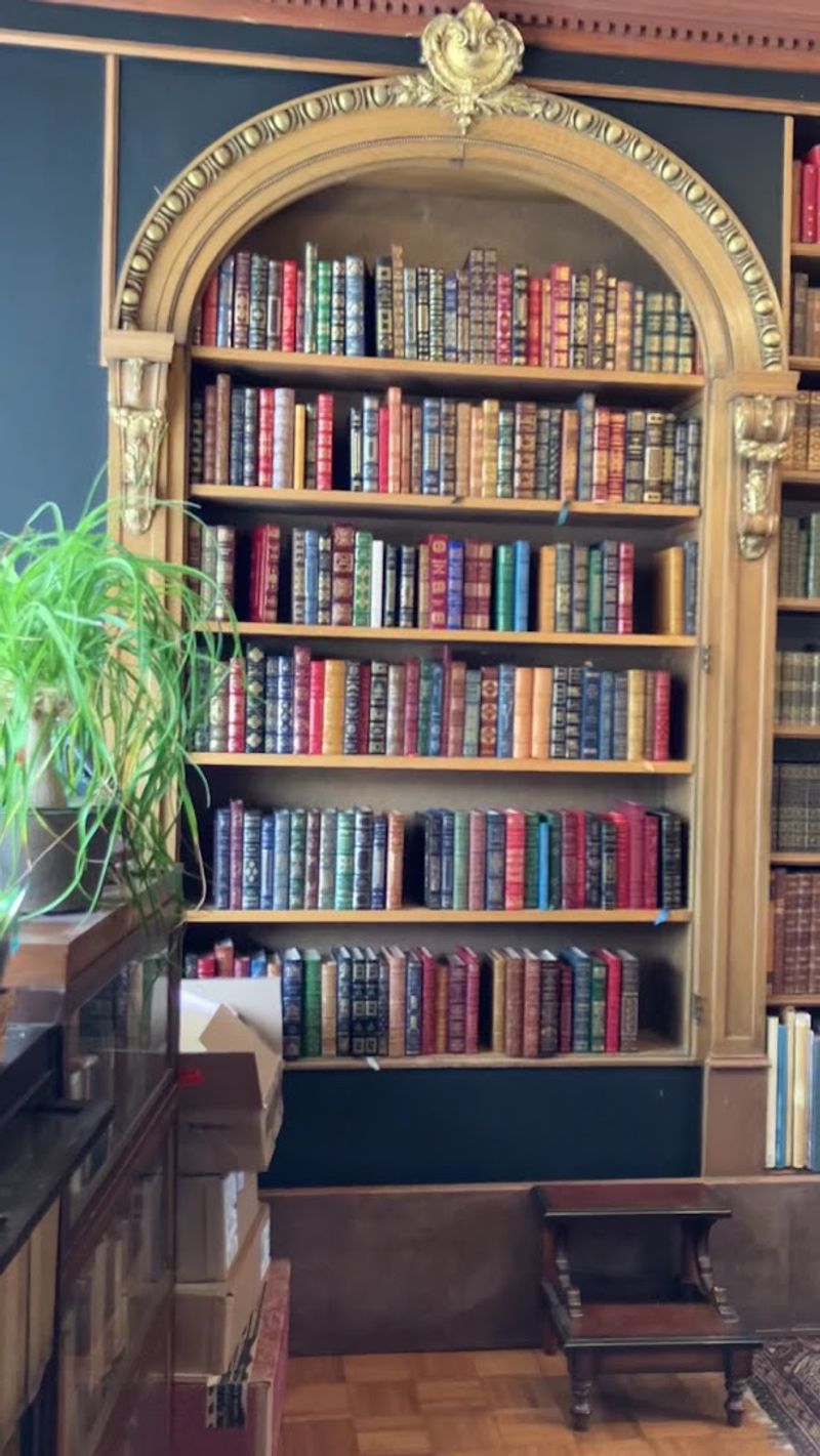 Golden Arched Shelves and Stunning Visual Design