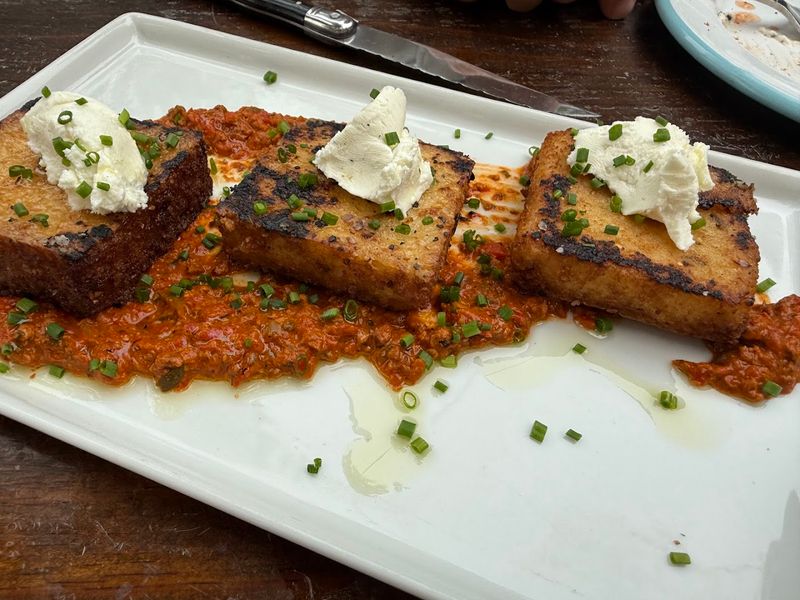 Grit Cakes With Goat Cheese That Deserve Their Own Fan Page