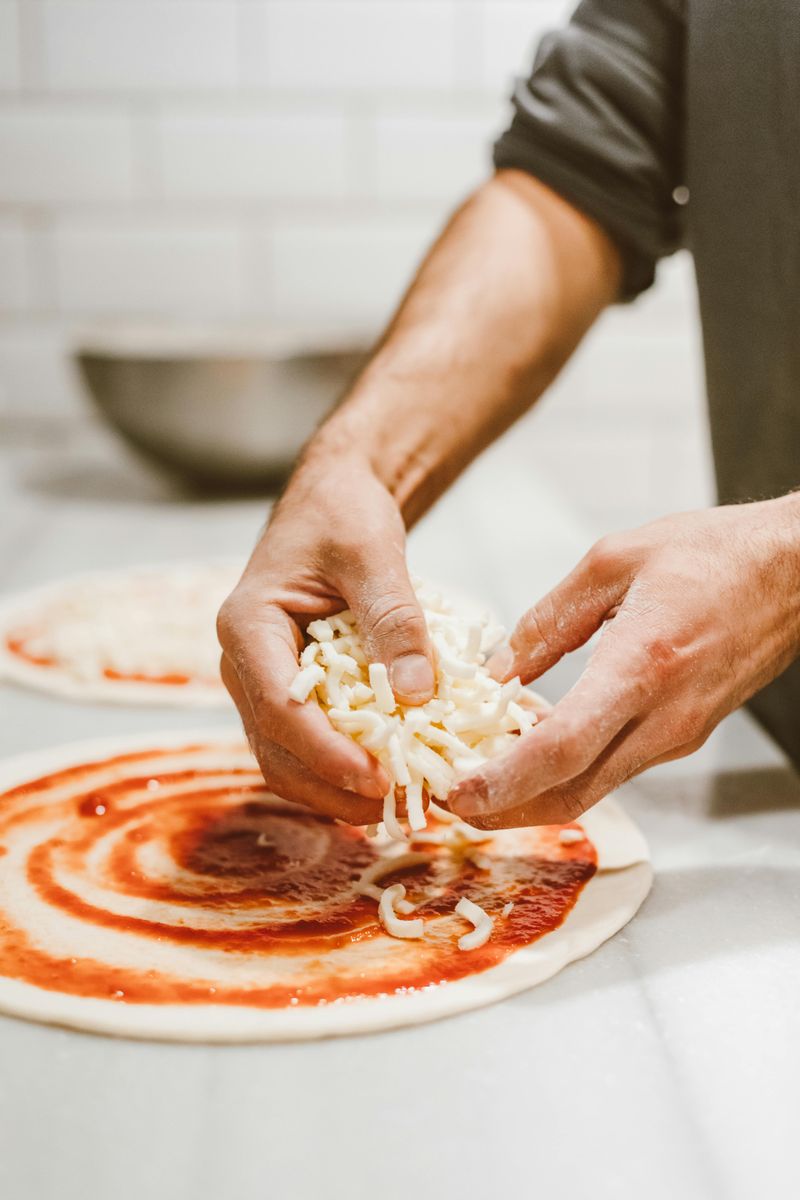 Homemade pizza dough