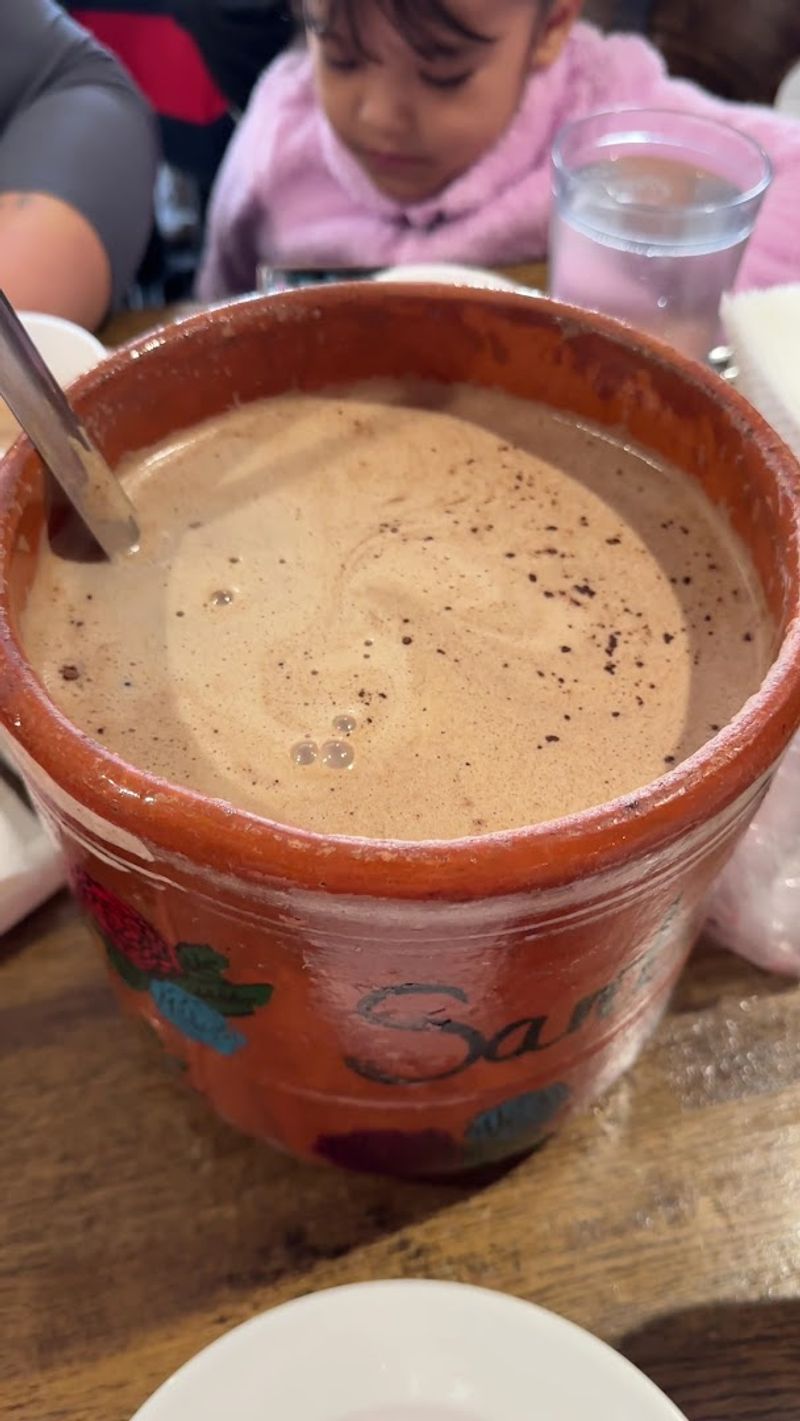 Hot Horchata Latte Served in a Showstopping Saucer