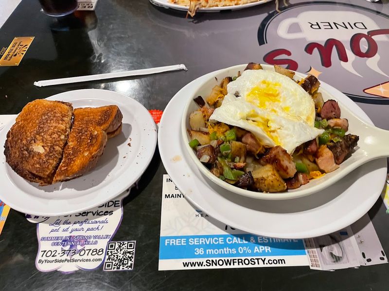 Huevos Rancheros With a Giant Mocha Coffee