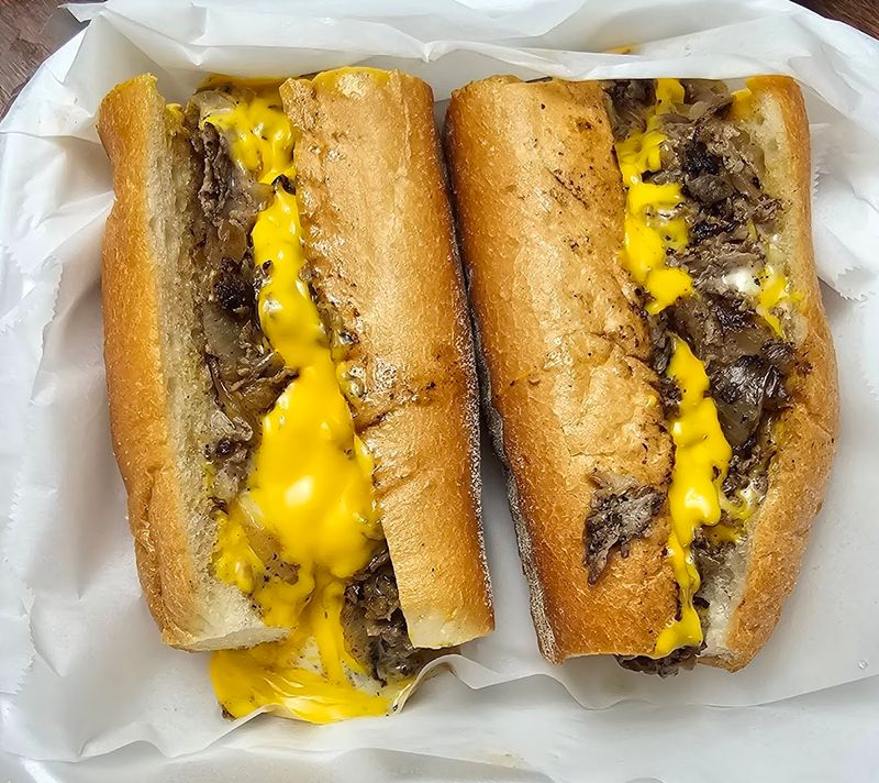 Joey's Philly Cheesesteak With Cooper Sharp Cheese