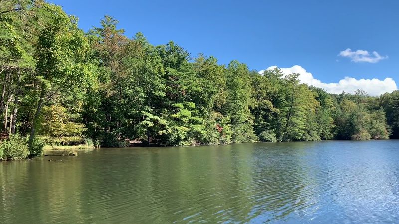 Kayaking and Paddle Boating on a Mountain Lake