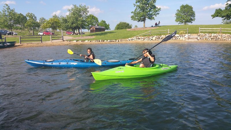 Kayaking and Paddleboarding on Open, Calm Waters