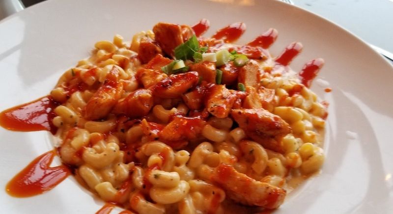Ketchup on mac and cheese