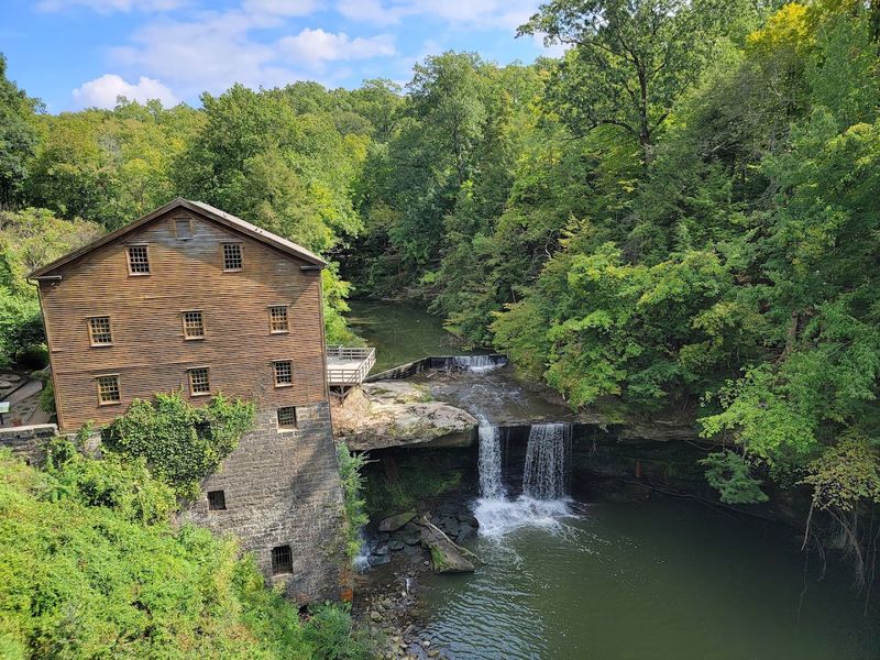 Lanterman's Mill and the Waterfall Nearby