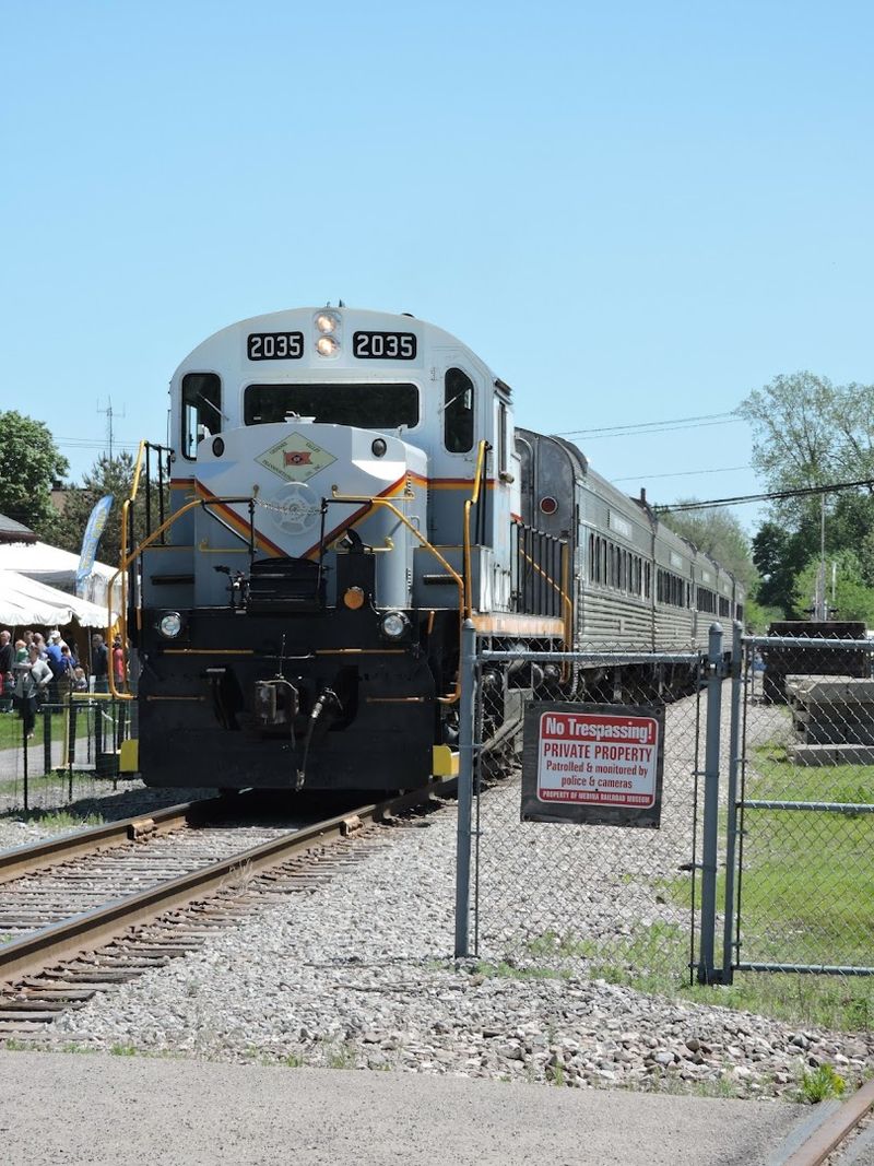 Live Trains Passing Right Next to the Museum