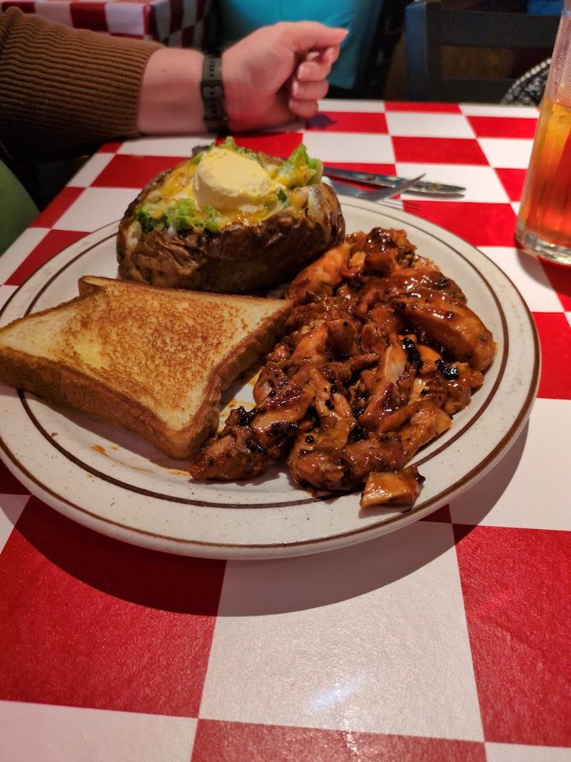 Loaded Baked Potato Piled High With BBQ Goodness