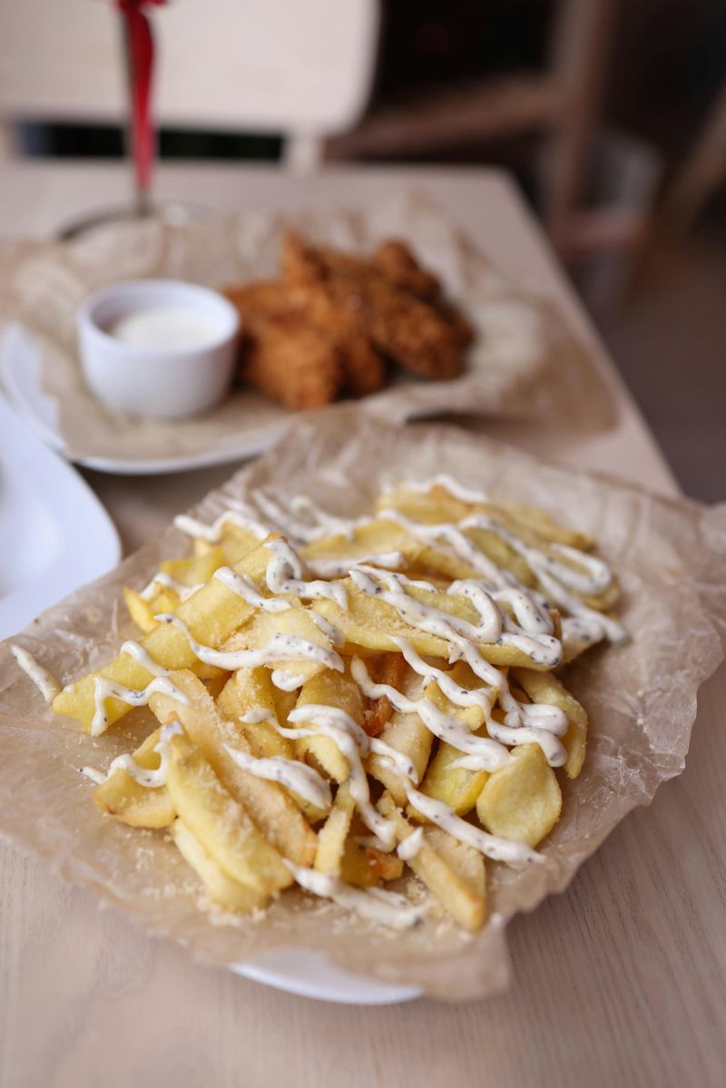 Mayo on fries
