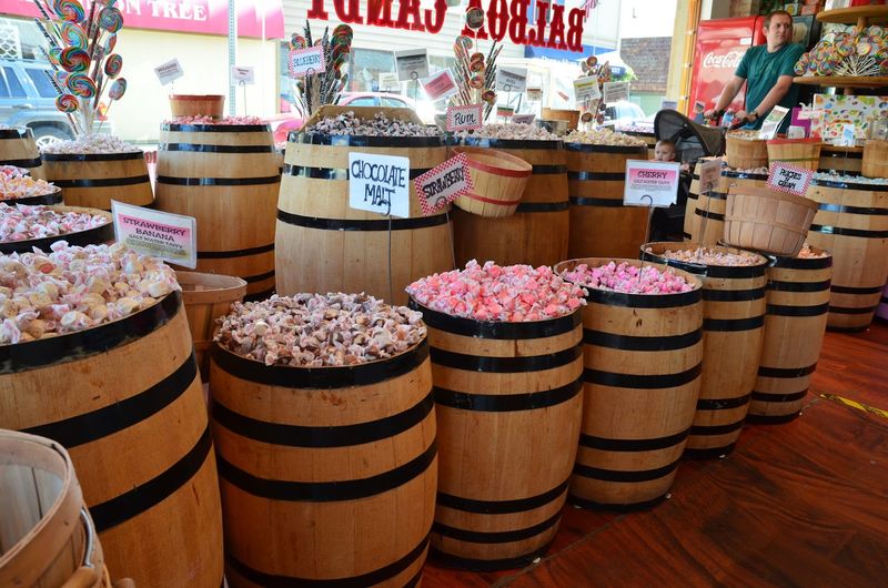 Mix-and-Match Candy Barrels Charged by the Pound