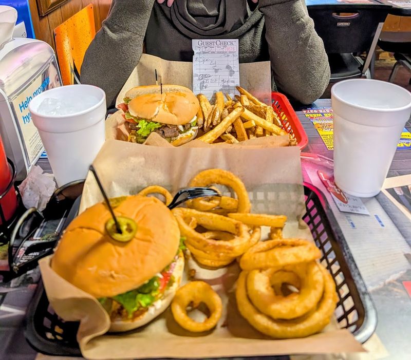 Onion Rings and Homemade Chips on the Side