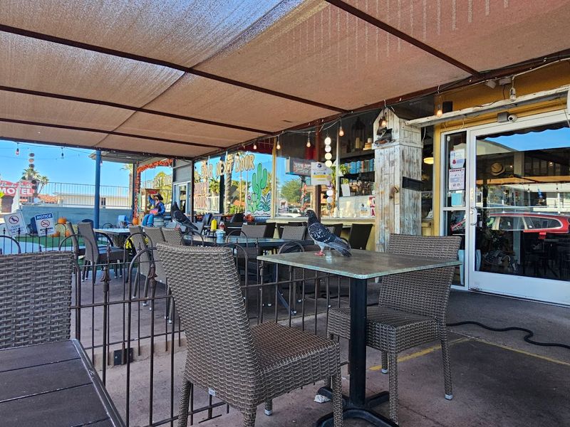 Outdoor Patio Seating With Small-Town Views