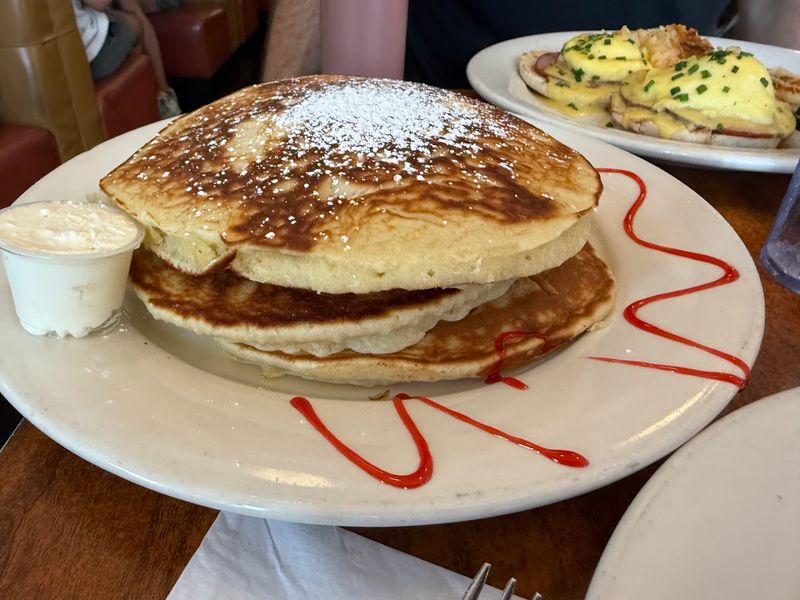 Pancakes So Big They Barely Fit the Plate Pancakes So Big They Barely Fit the Plate