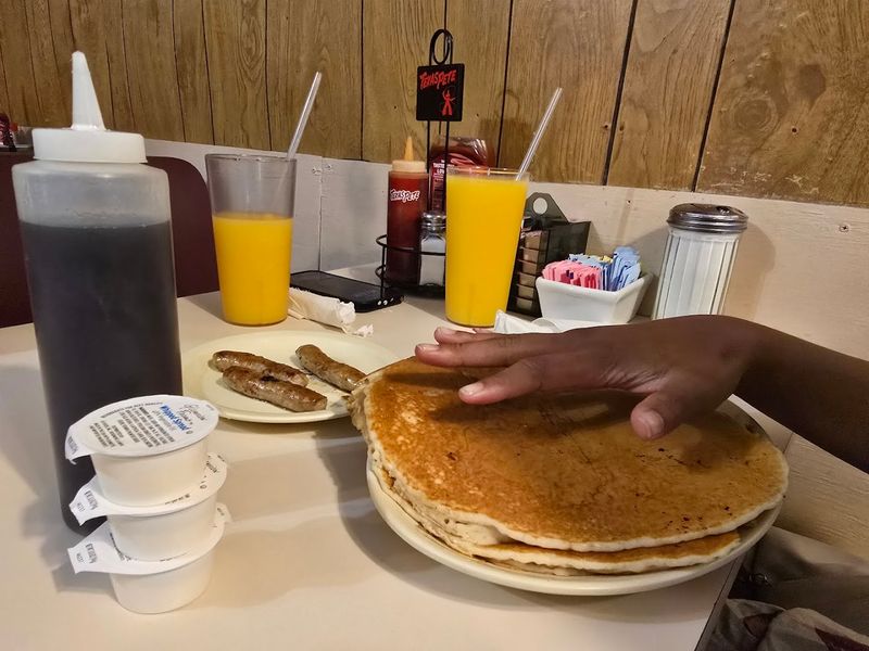 Pancakes So Big They Feed Two People