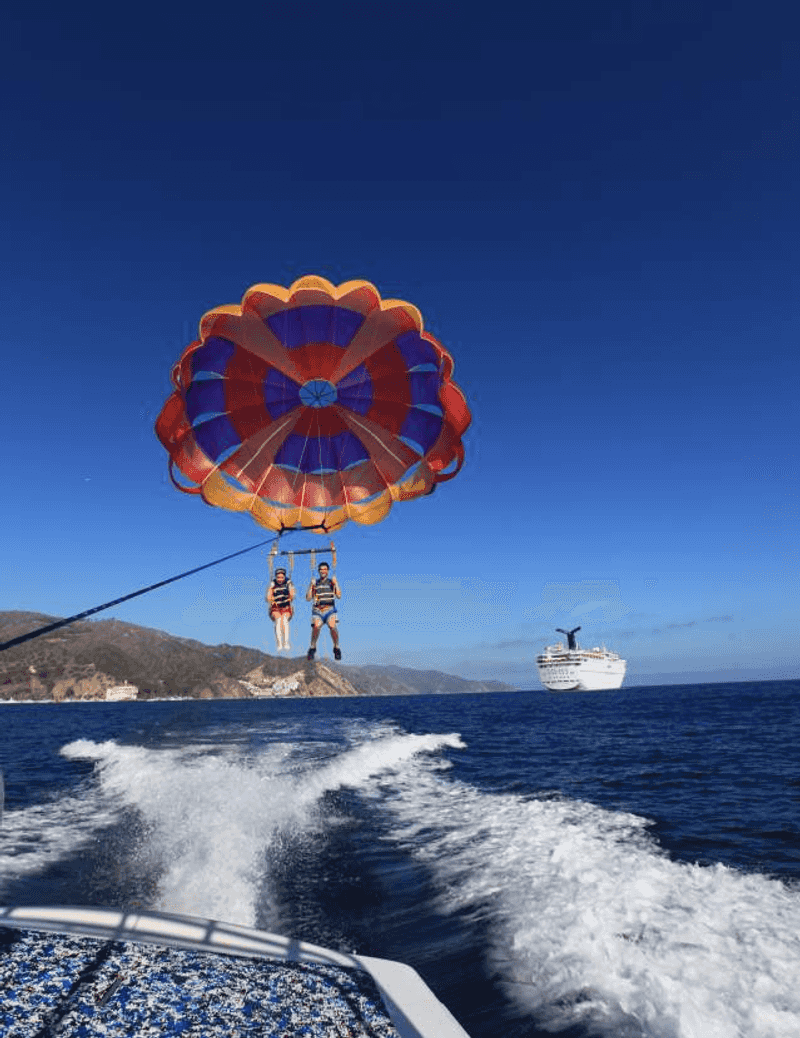 Parasailing High Above the Pacific
