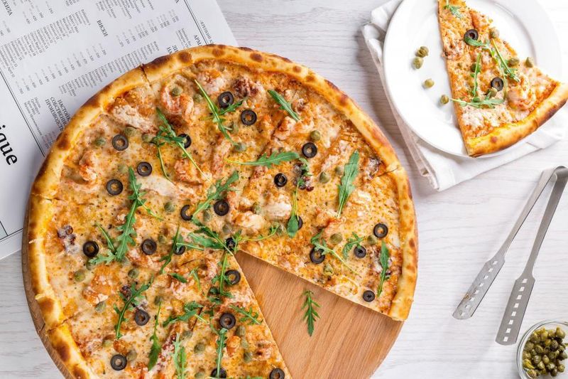 Pizza Black olives Pizza Black olives