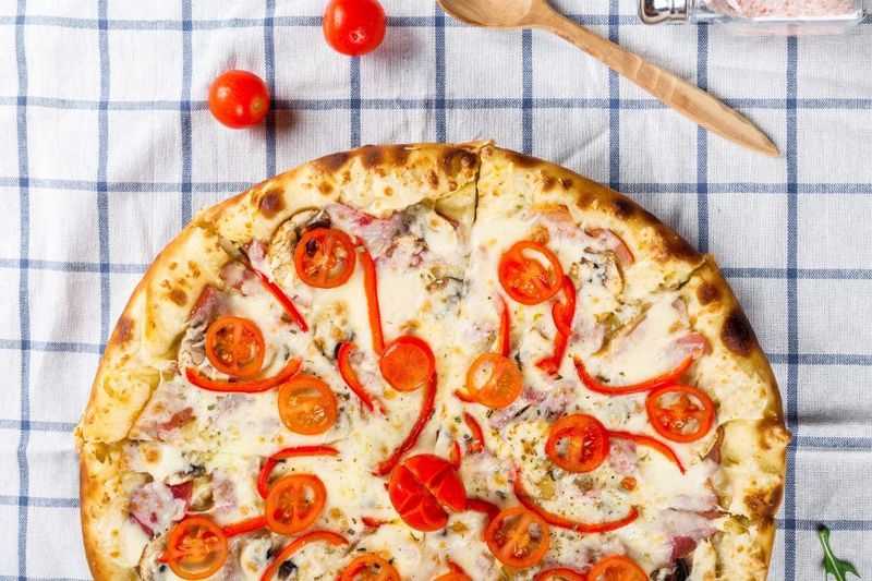 Pizza Cherry tomatoes Pizza Cherry tomatoes