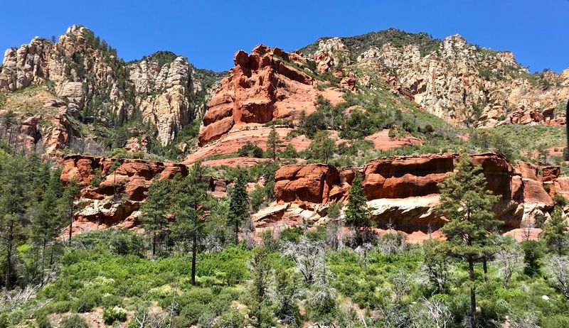 Red Rock Cliffs That Glow Like Embers at Sunrise