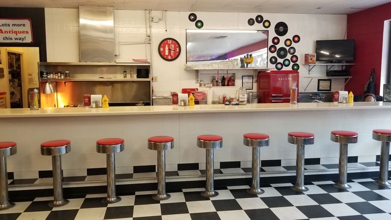 Retro Diner Inside the Store for a Fun Lunch Break