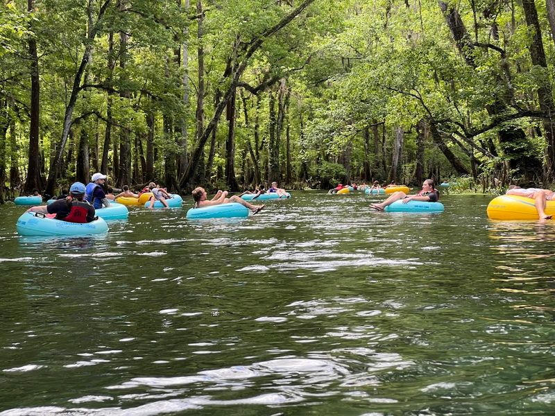 River Tubing Adventure Down a Six-Mile Natural Waterway