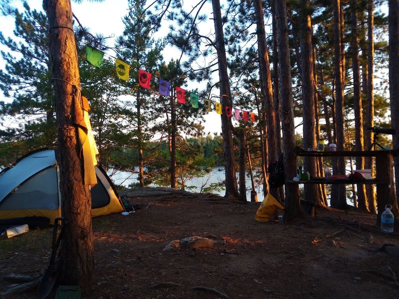 Rustic Camping Right on the Water's Edge
